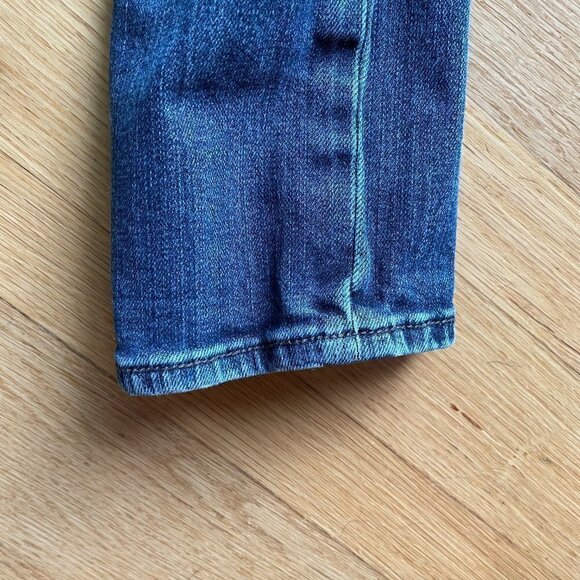KUT From The Kloth Medium Blue Distressed Denim Jeans Skinny Legs Size 2 - Picture 8 of 12